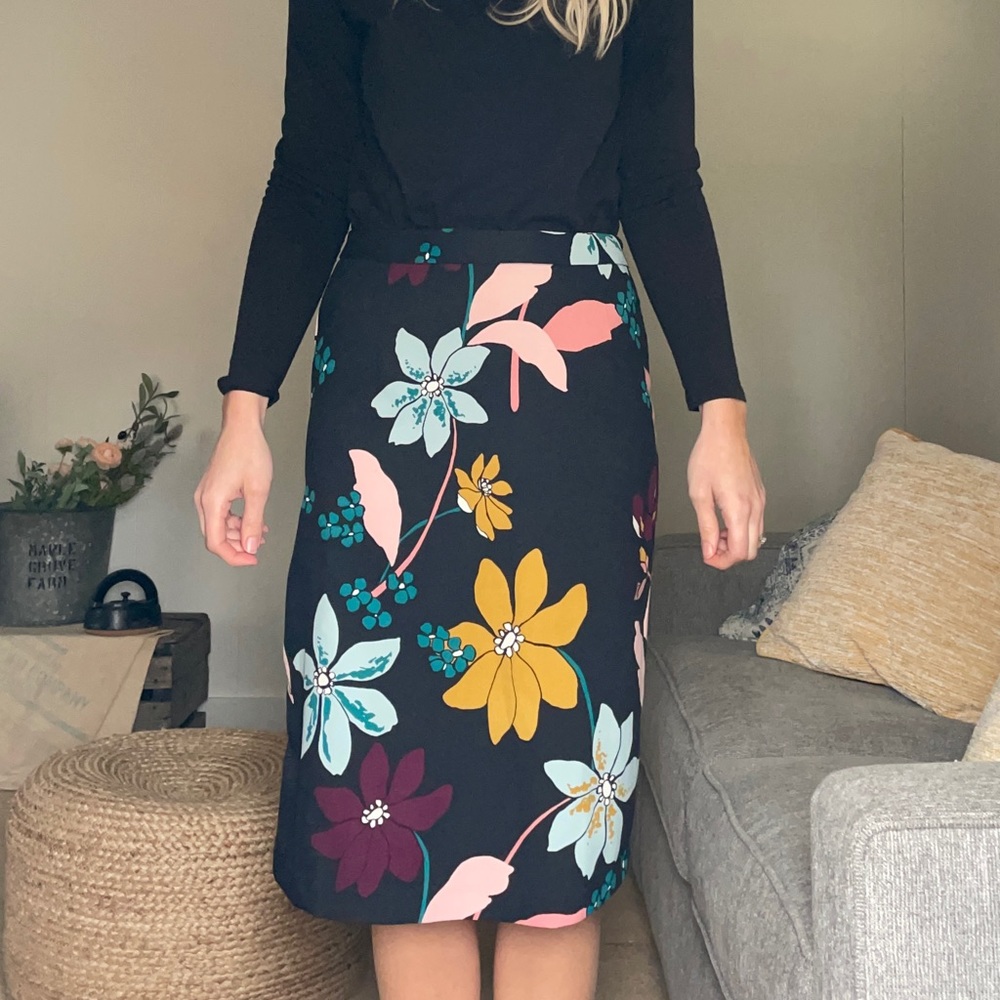 Floral Midi Skirt